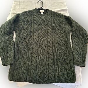 J.Crew Hand knit Fisherman’s Sweater Sz M